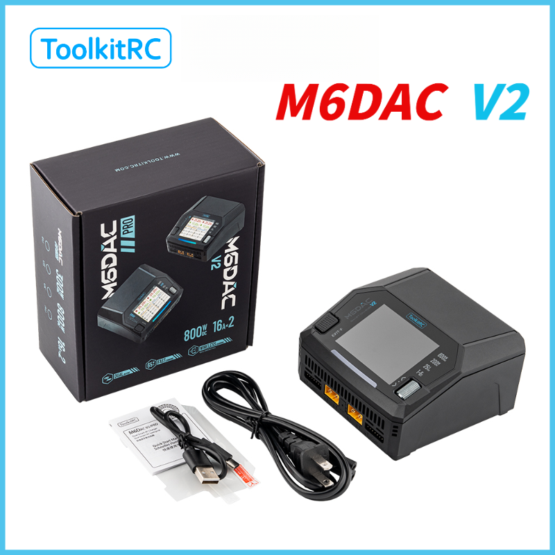Drone Racing Charger - Chargeur de batterie Lipo ToolkitRC M6DAC
