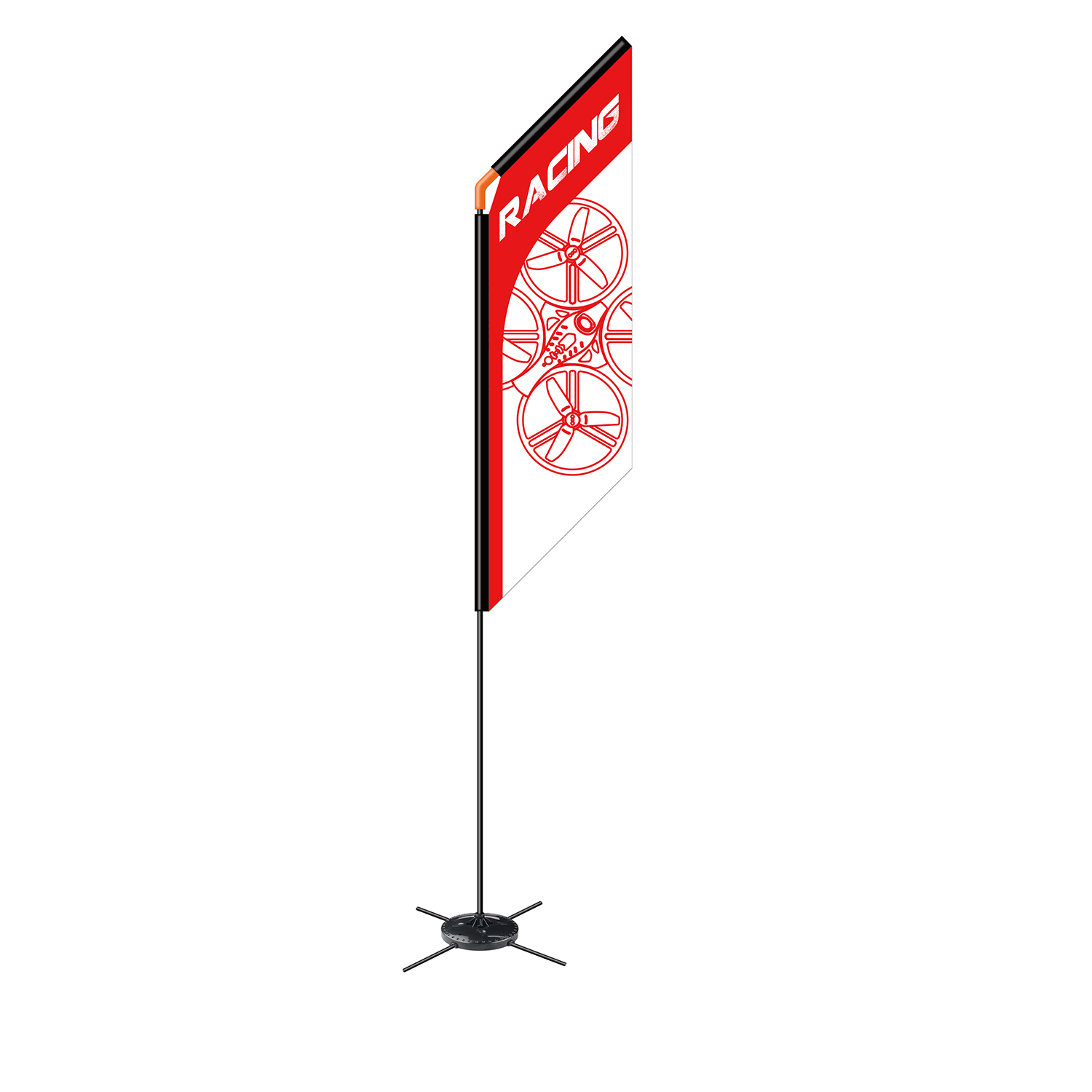 Drone Racing Gate - Drone FPV Racer 560mm avec drapeau