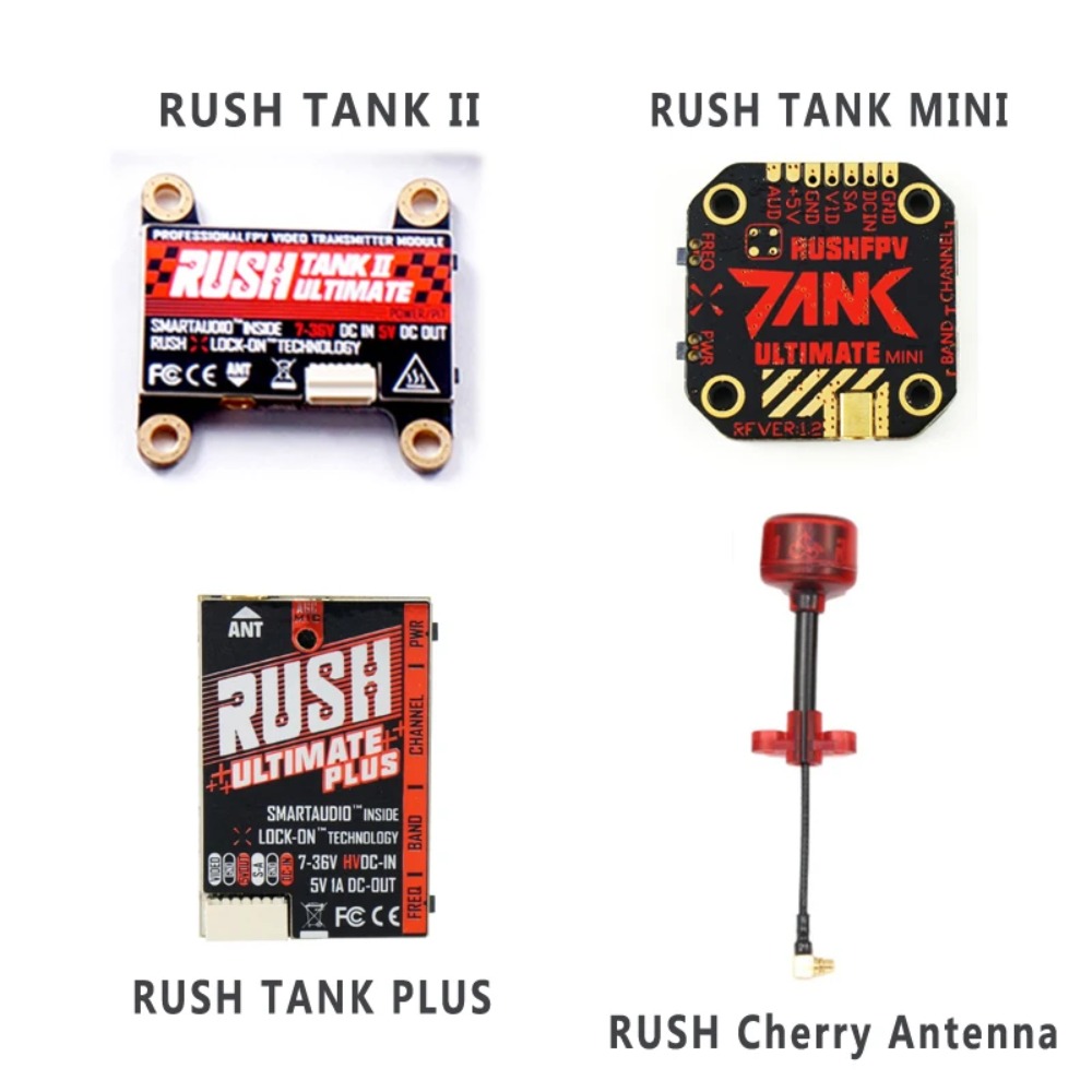 Drone Racing Receiver - Émetteur vidéo RUSH TANK Ultimate II/Mini/PLUS/Solo