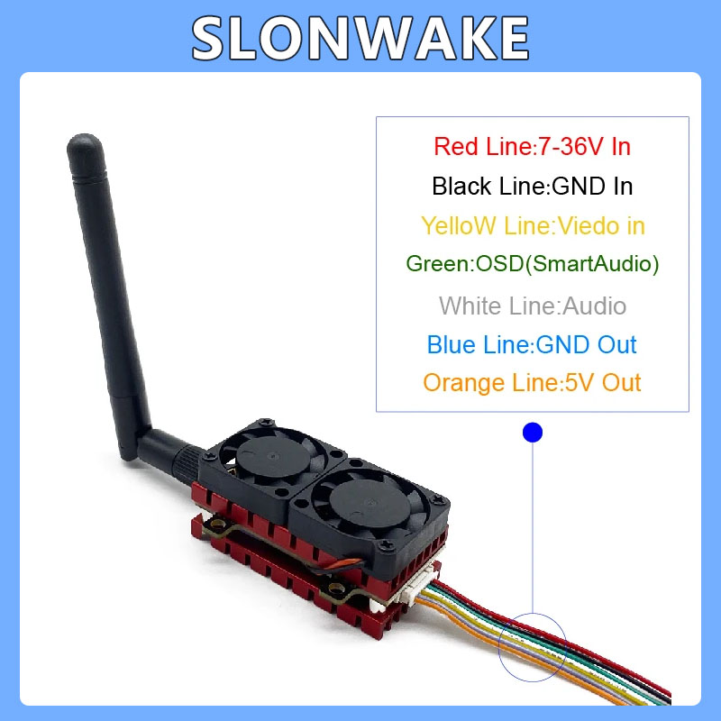 SLONWAKE 5.8G 48CH 4.2W VTX ré - Drone Racing Vtx avis et prix