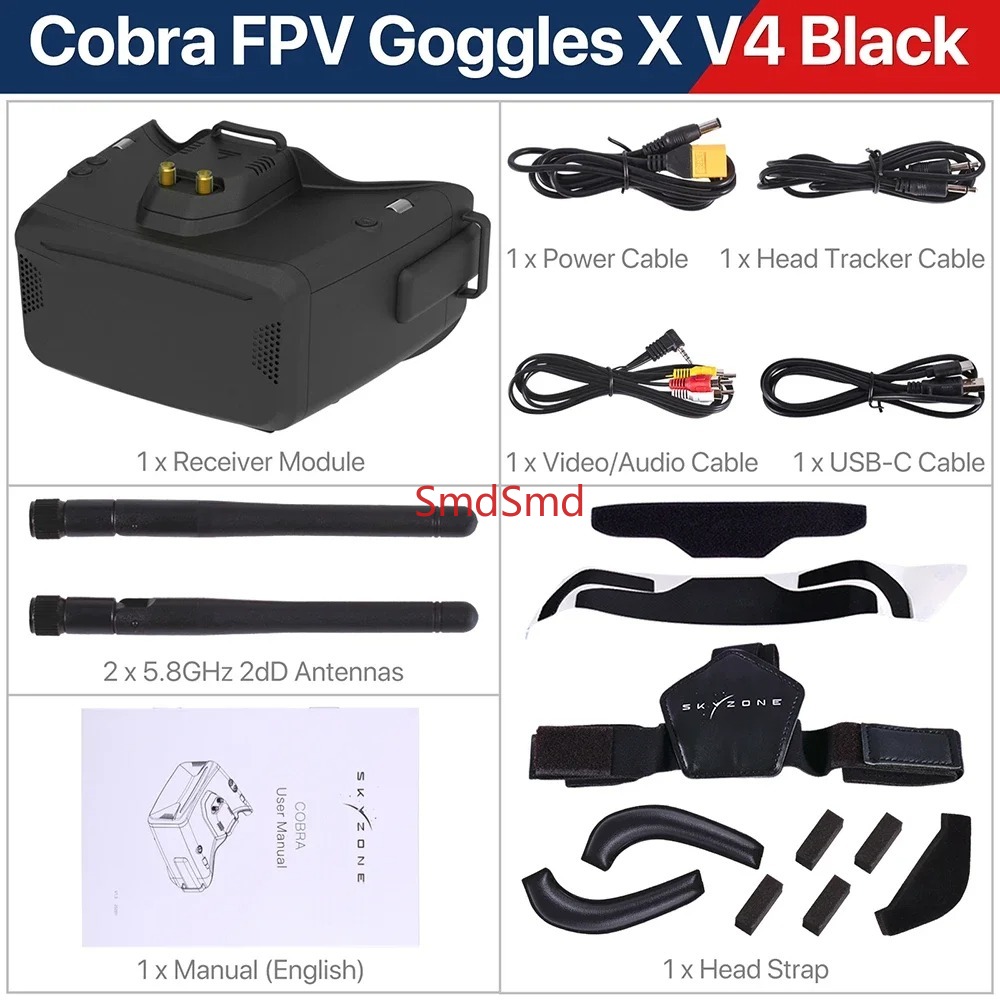 Lunettes vidéo FPV Cobra SD X  - Drone Racing Goggles avis et prix
